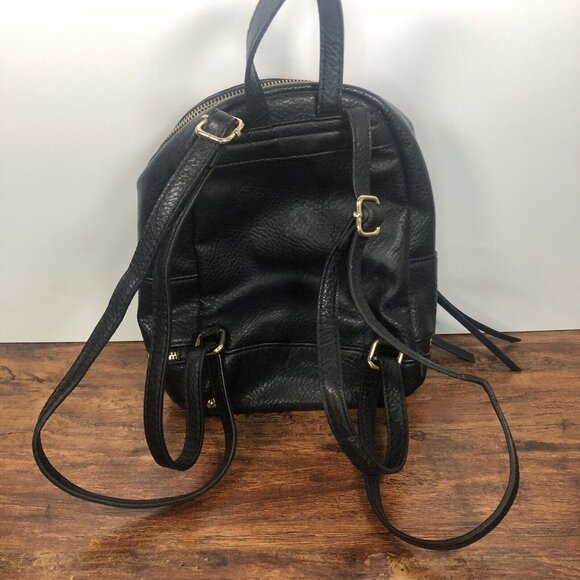 Juicy Couture Black Leather‎ Womens Purse Saddle Crossbody Bag Messenger - Picture 2 of 6